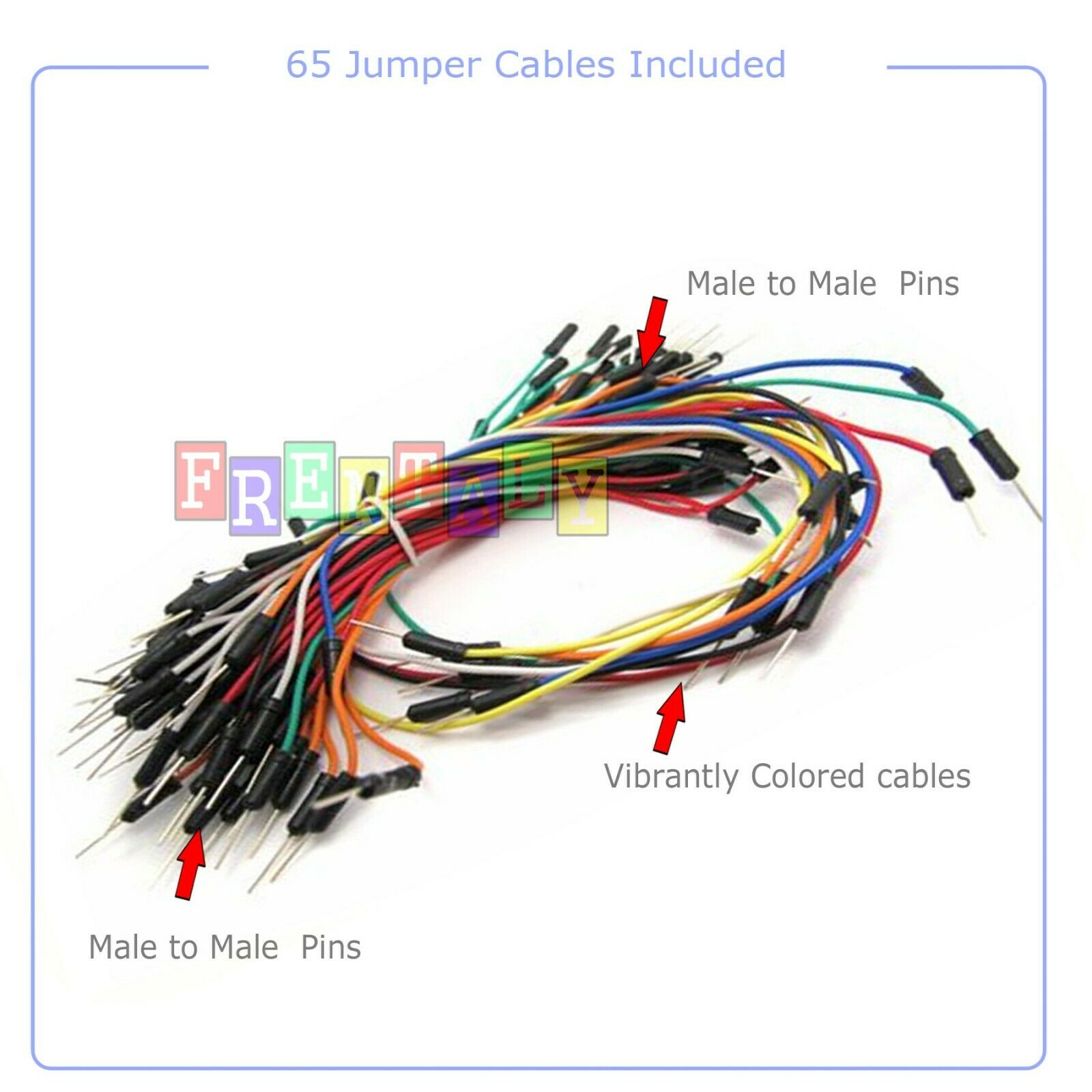 Solderless Breadboard Jumper Cable Wires (65 Pieces) – Cute Lava